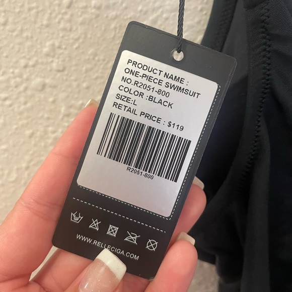 High Thong Black One Piece Bikini - Picture 6 of 6